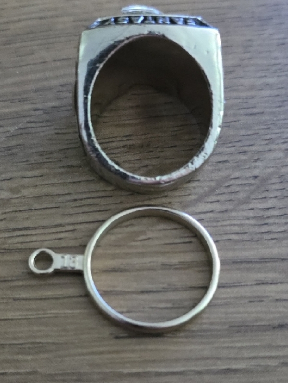π£ Fantasy Football π Championship πSilver Tone Trophy Collectable Ring SZ 13 - Picture 5 of 9